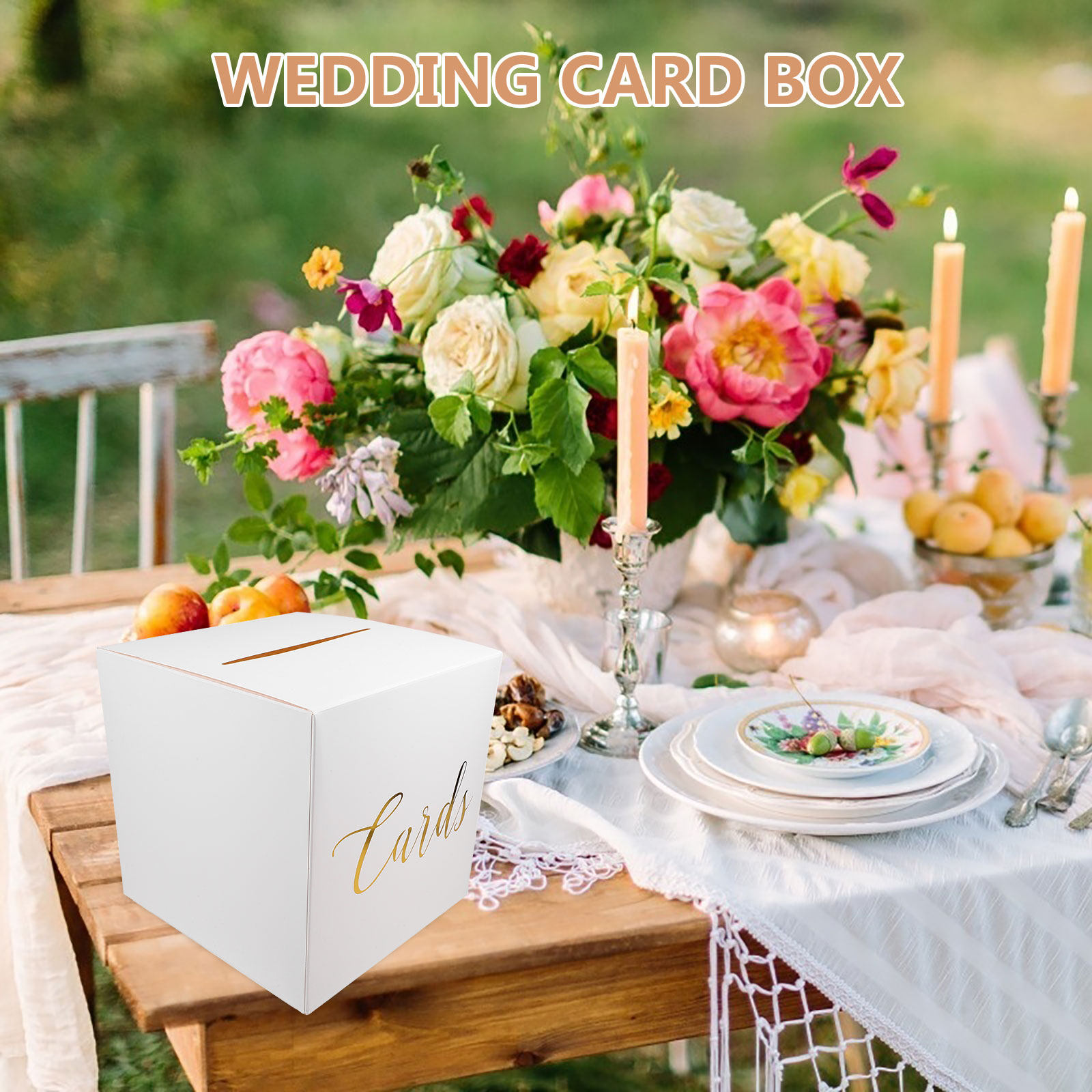 1 conjunto de caixas para cart - Wedding Card Box avaliação e preço