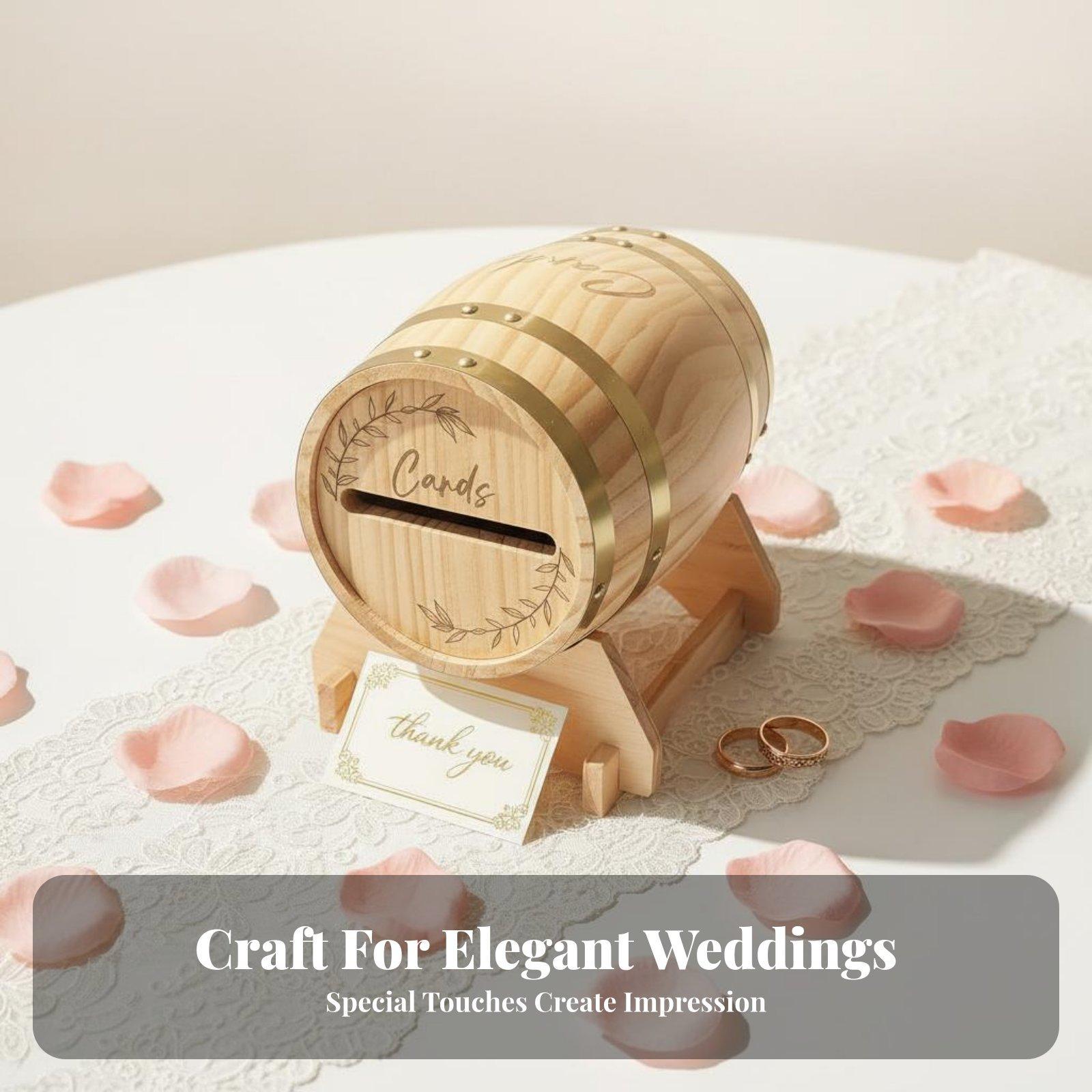 Caixa de cartões de madeira gr - Wedding Card Box avaliação e preço