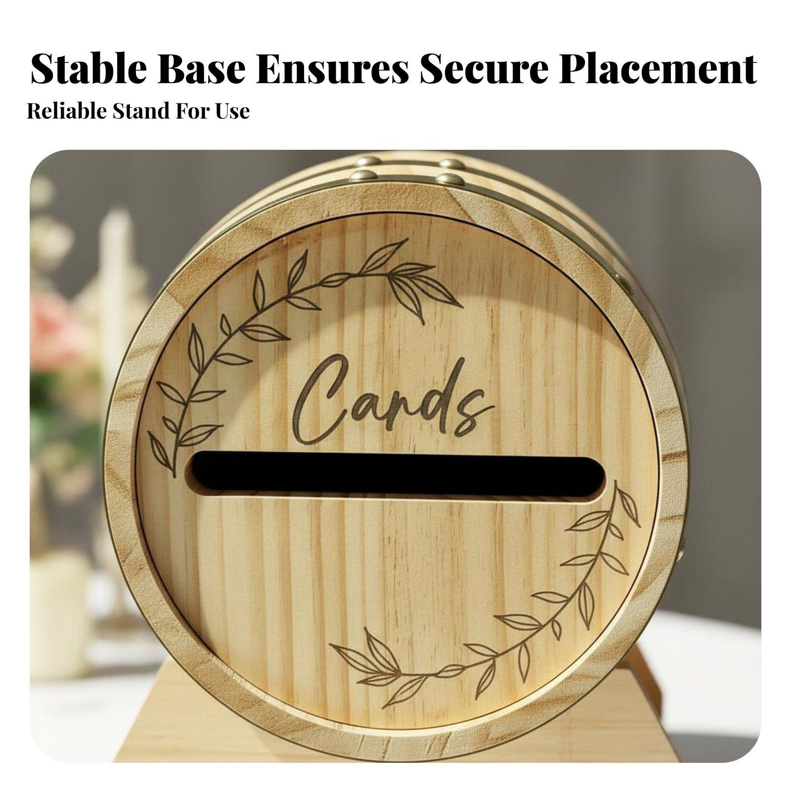 Caixa de cartões de madeira gr - Wedding Card Box avaliação e preço