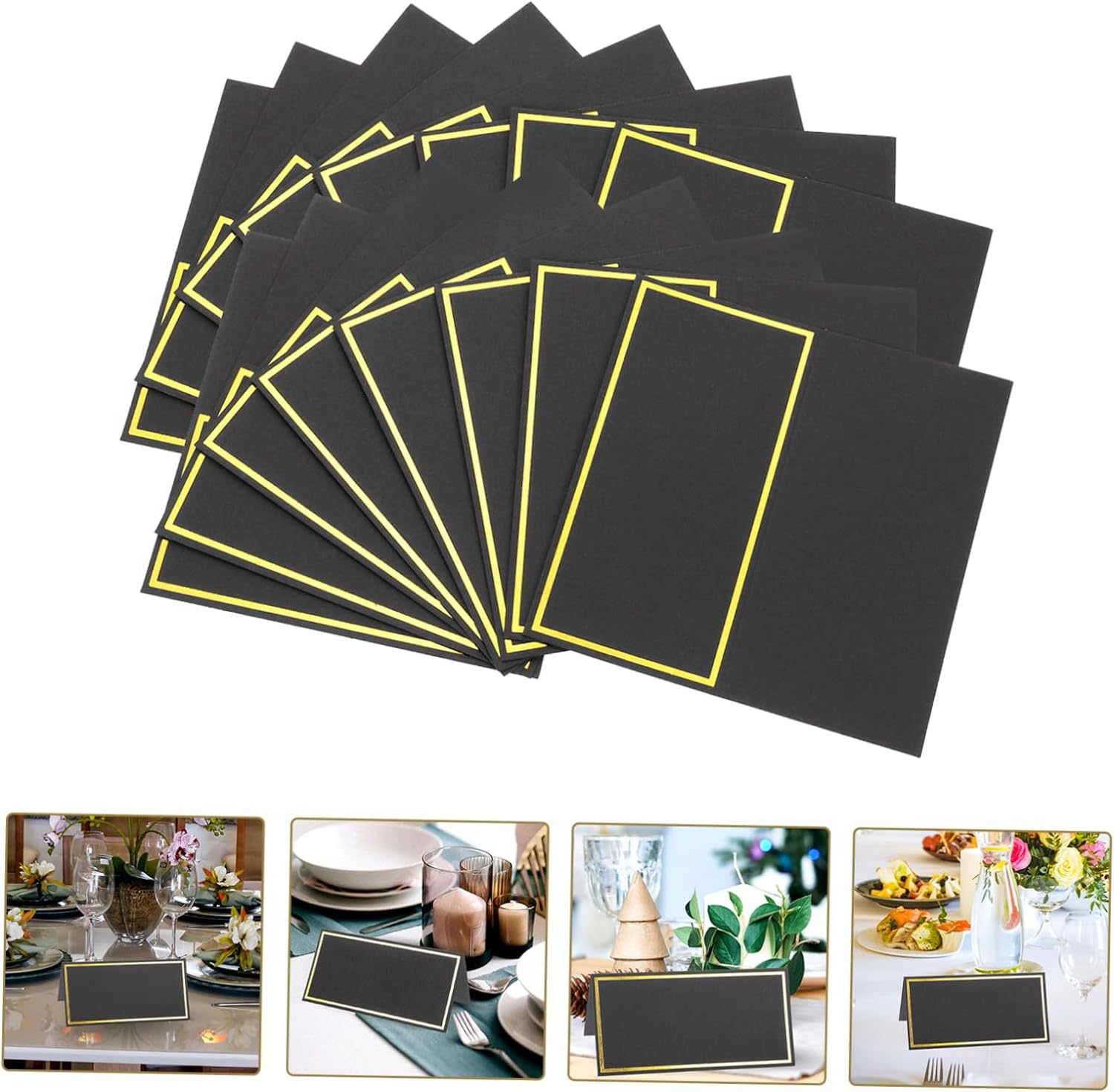 10/20/50 pçs preto ouro nome c - Table Number Gold avaliação e preço